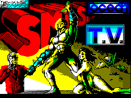 Smash TV title screen for ZX Spectrum